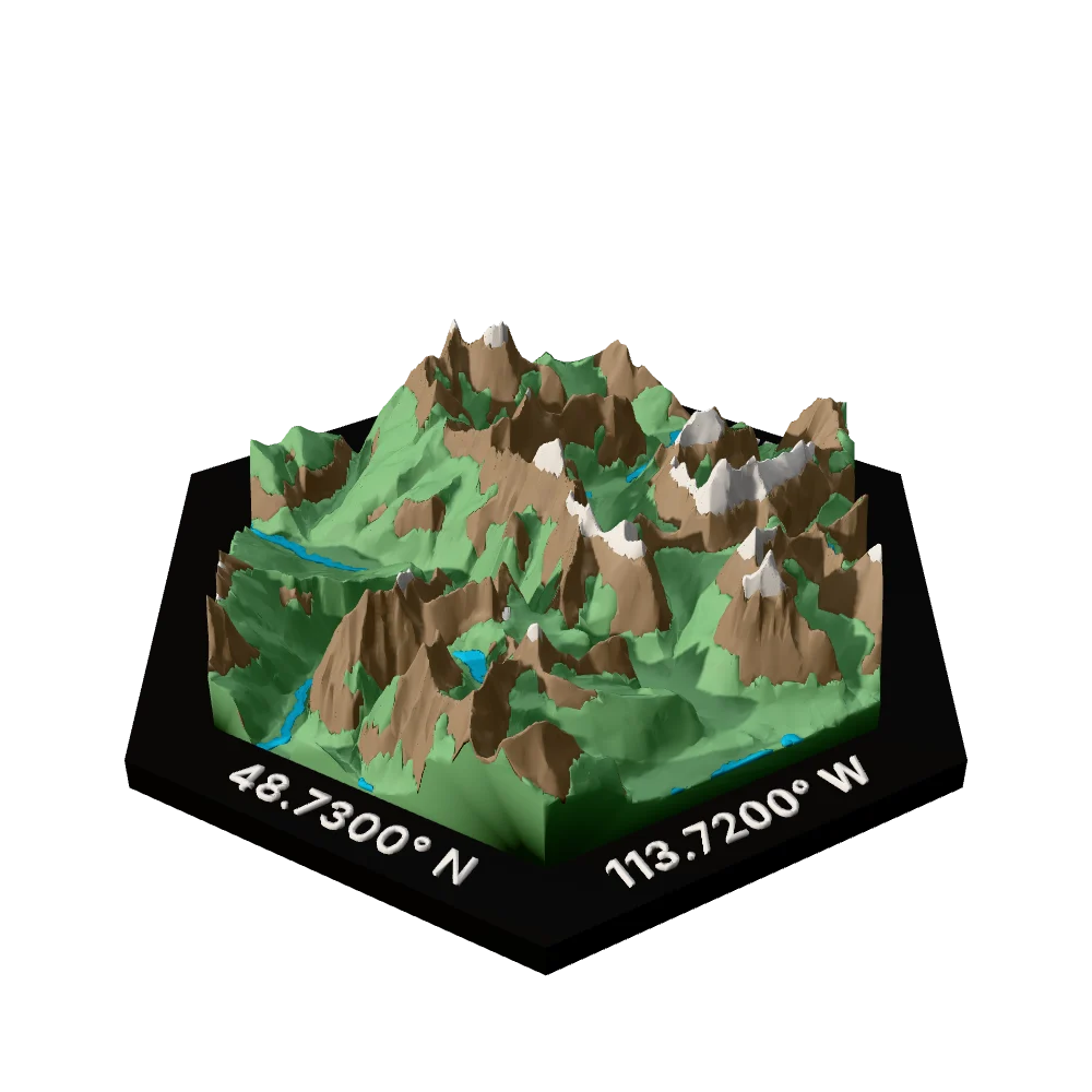 Glacier National Park regular hex