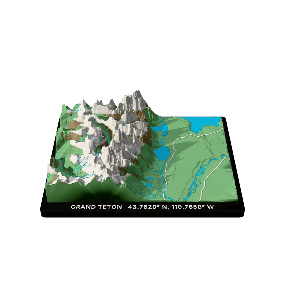 Grand Teton National Park terrain block