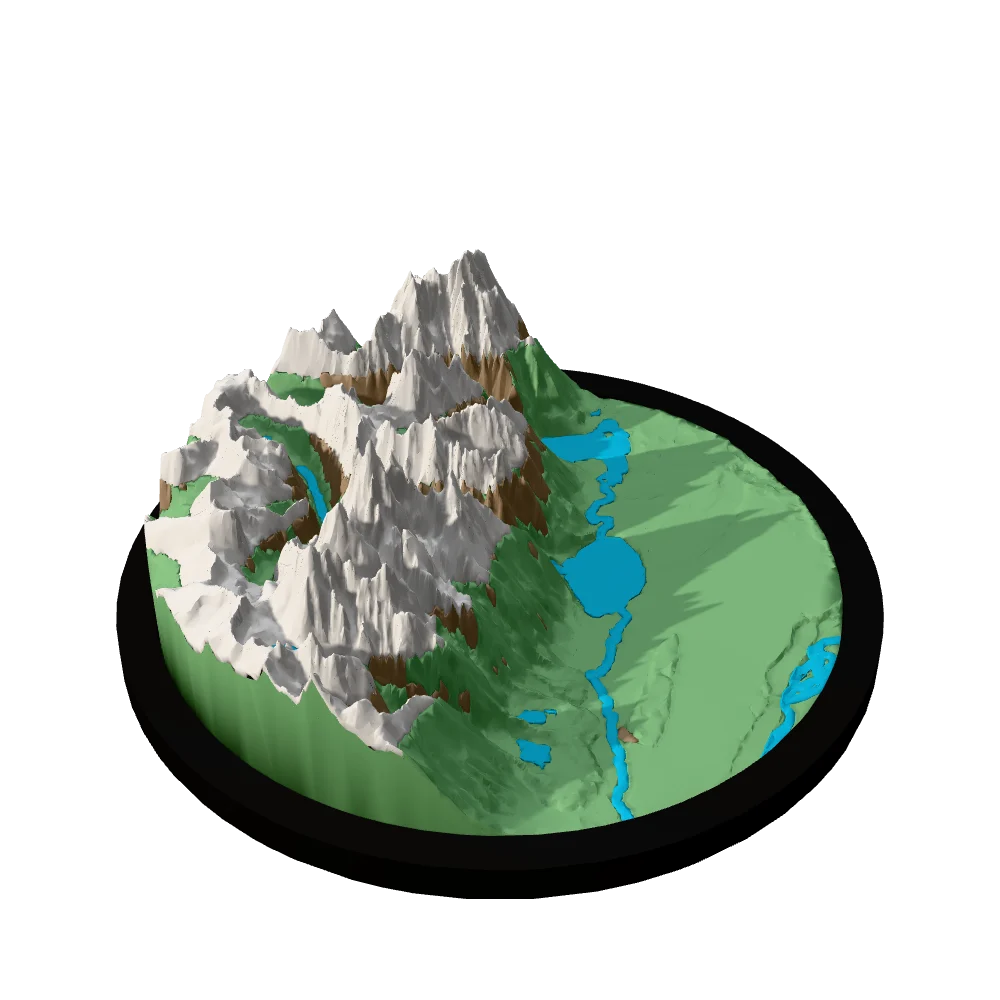 Grand Teton National Park, 3D model