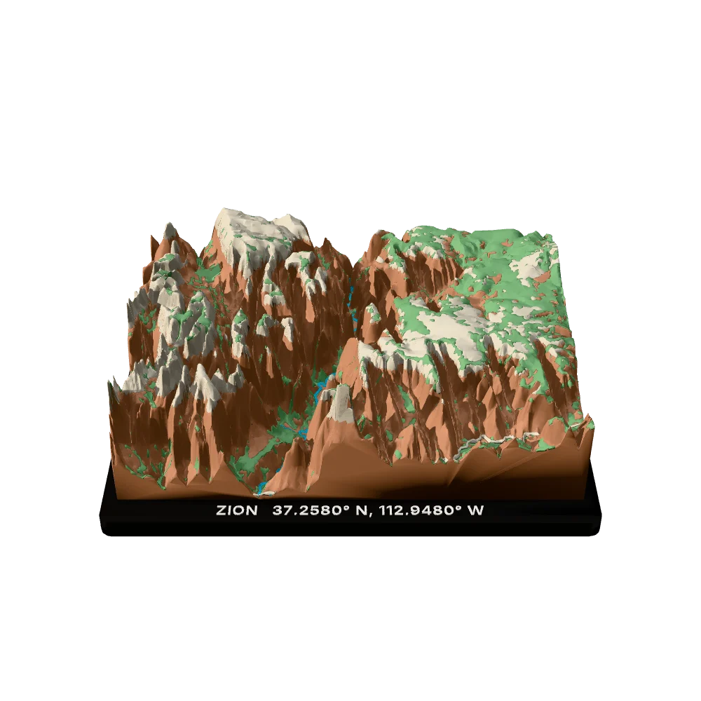 Zion National Park terrain block