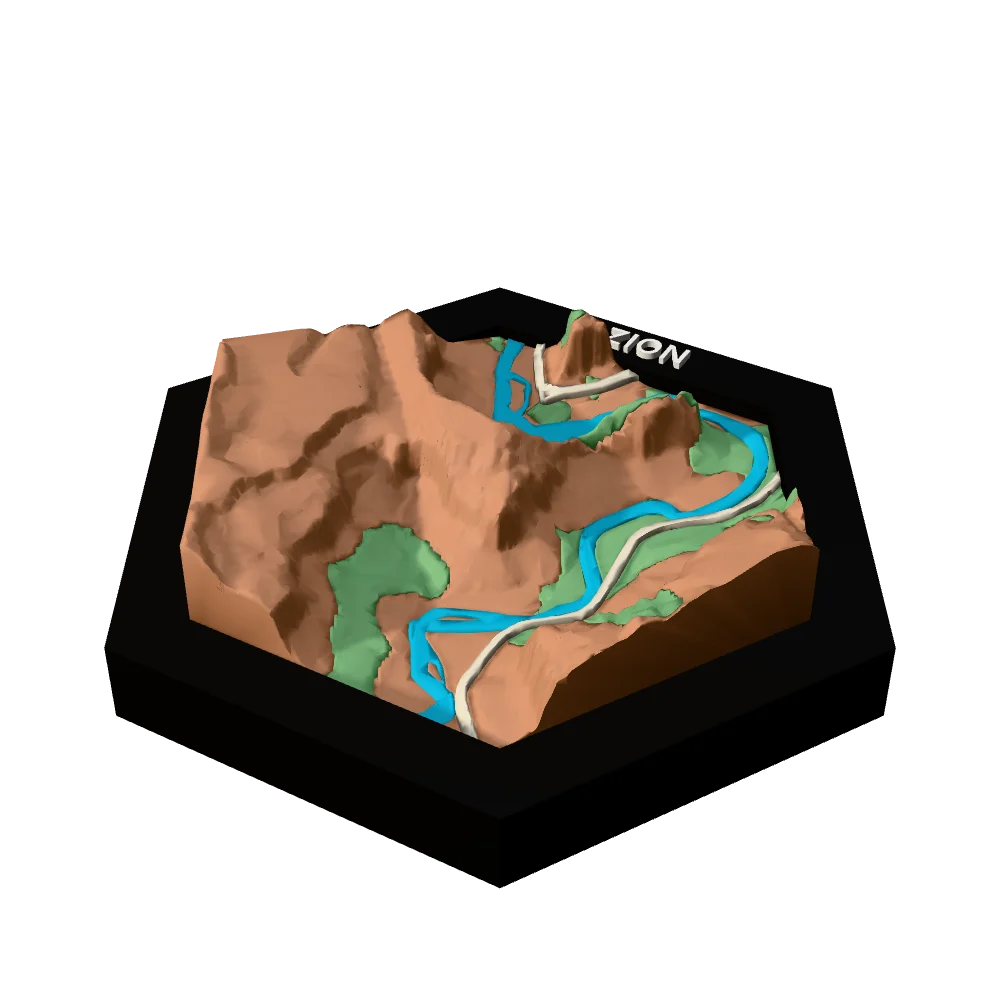 Zion National Park, 3D model